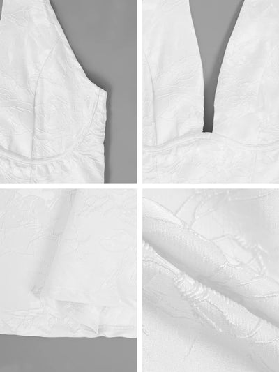 Halter Neck Midi Dress with Pockets