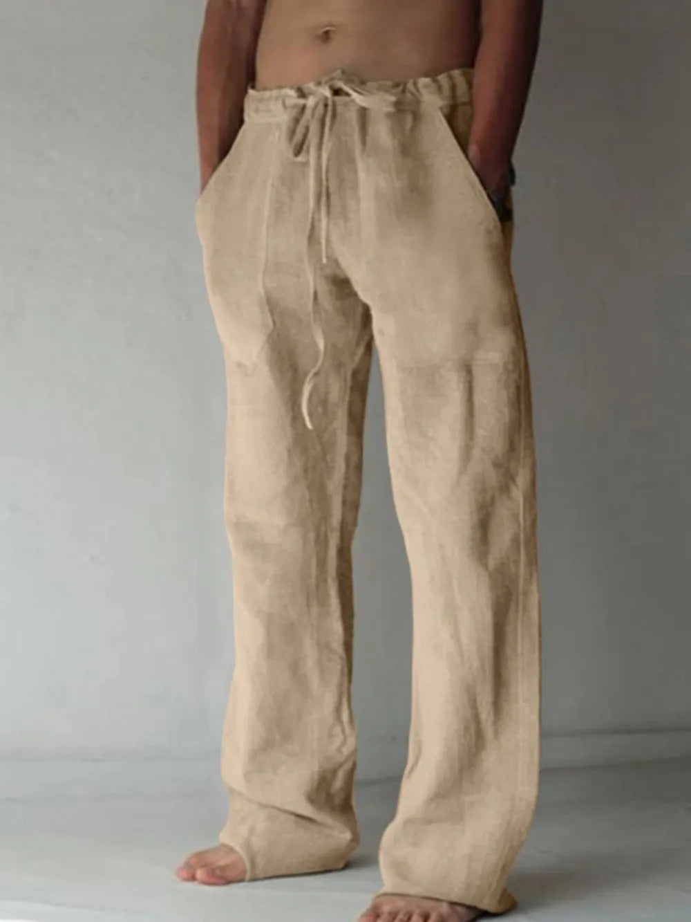Men's Plus Size Drawstring Loose Fit Pants