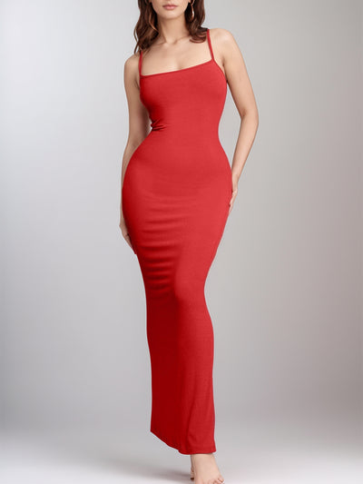 Elegant Maxi Dress with Built-In Shapewear for Confidence