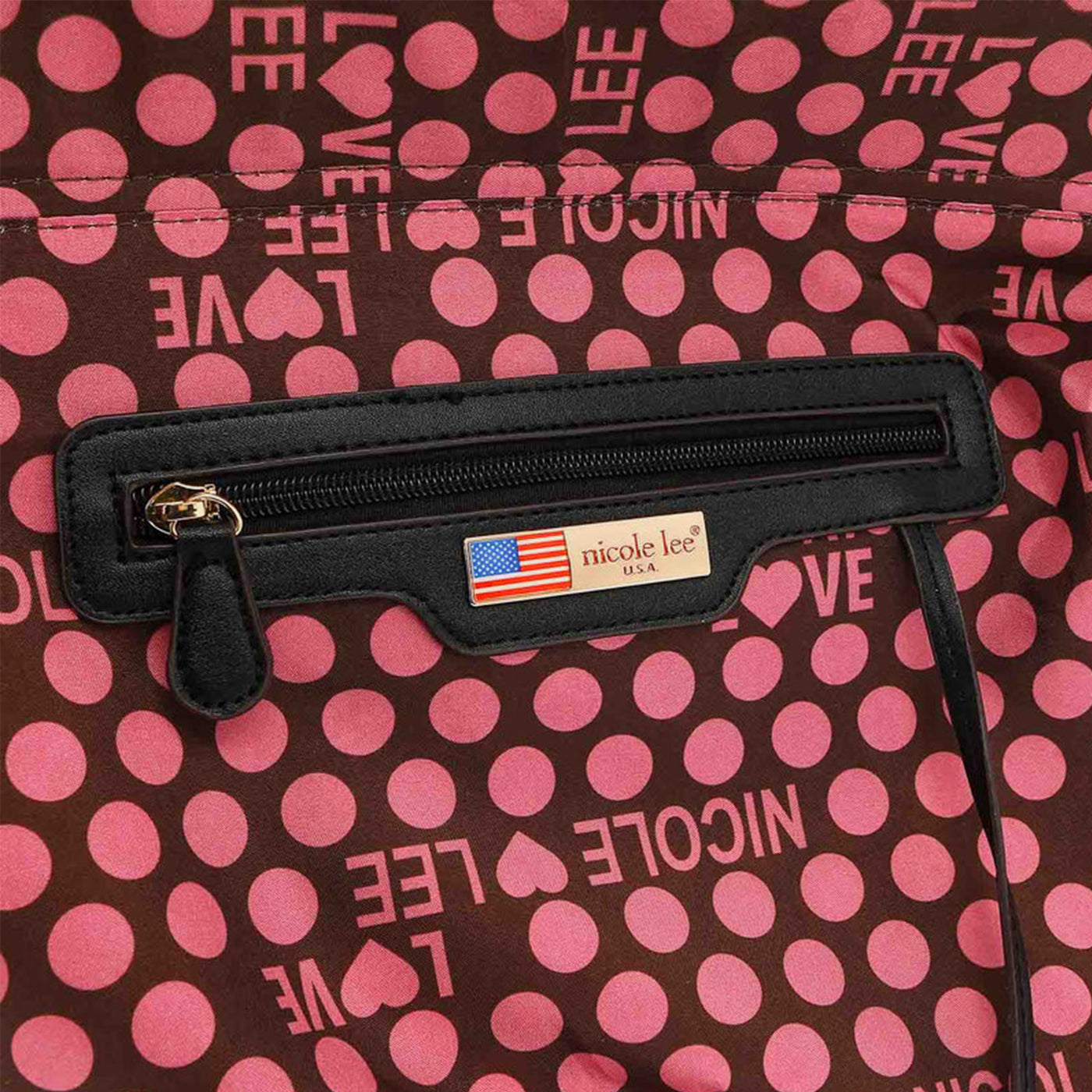 Nicole Lee USA 3-Piece Color Block Handbag Set for Women