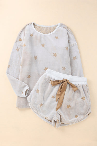 Printed Tie Lounge Set