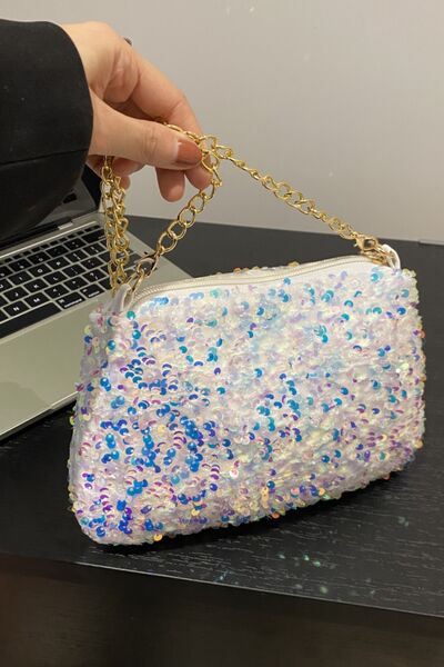 Chic Sequin Removable Strap Shoulder Bag for Glam Style