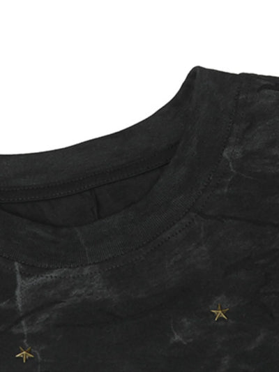 Men's Stars Round Neck Oversized T-Shirt