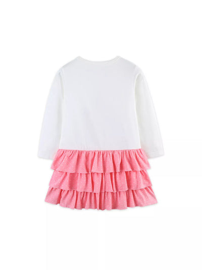 Children's Christmas Tree Ruffle Layered Dress