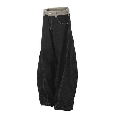 Men's Pocketed Wide Leg Jeans
