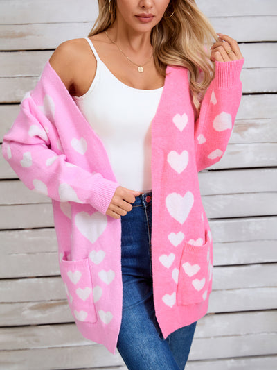 Angel Wings Heart Cardigan - Soft Knit, Vibrant Colors, Chic Style