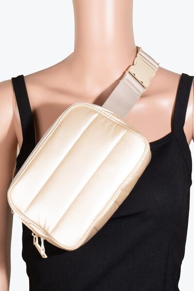 Fame Quilted Nylon Crossbody Bag for Chic Everyday Style