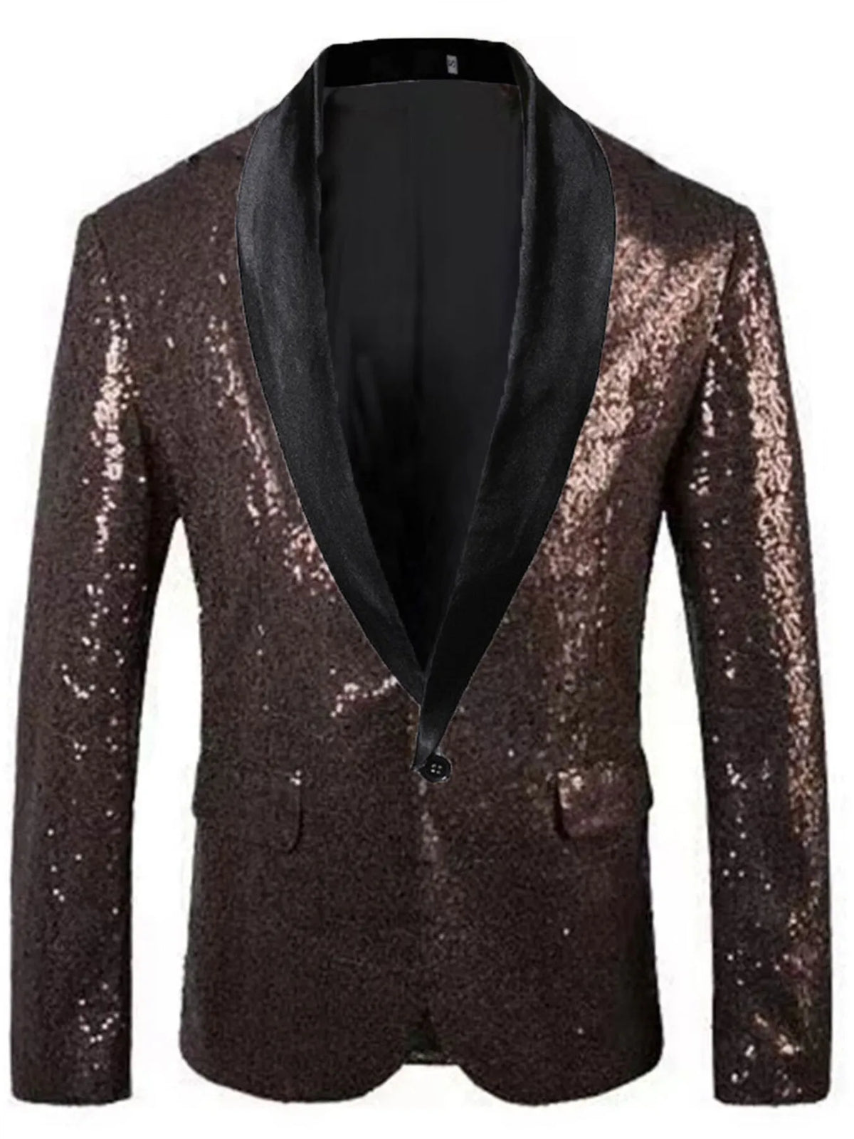 Men's Sequin Long Sleeve Blazer