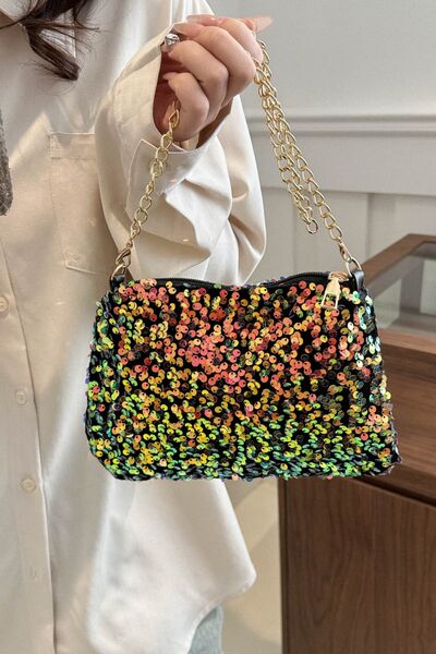 Chic Sequin Removable Strap Shoulder Bag for Glam Style