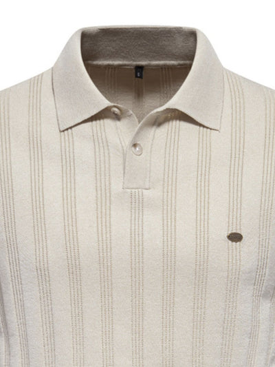 Men's Collared Neck Short Sleeve Knit Polo for Every Occasion