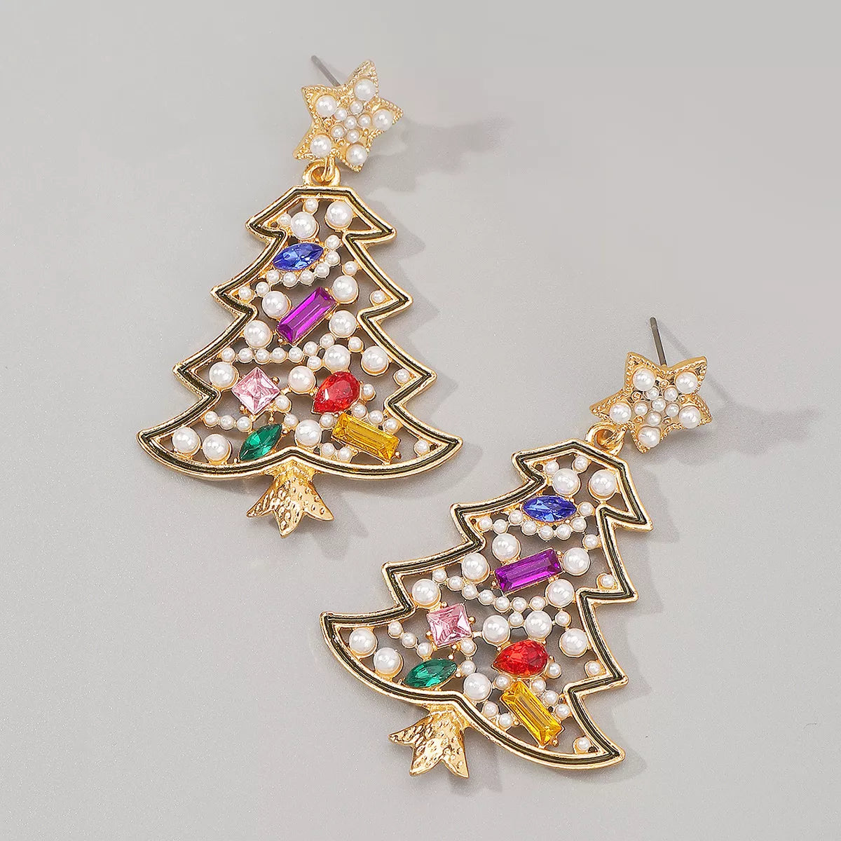 Christmas Tree Dangle Earrings