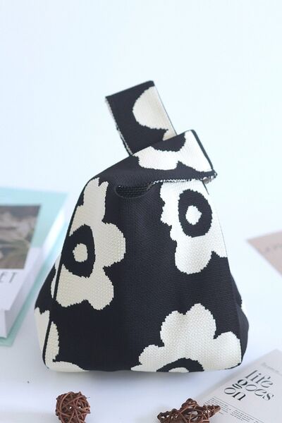 Stylish Zenana Flower Eco-Friendly Knitted Handbag