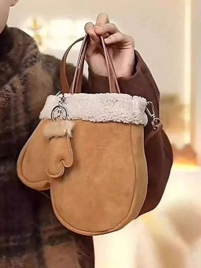 Mitten-Shaped Handbag