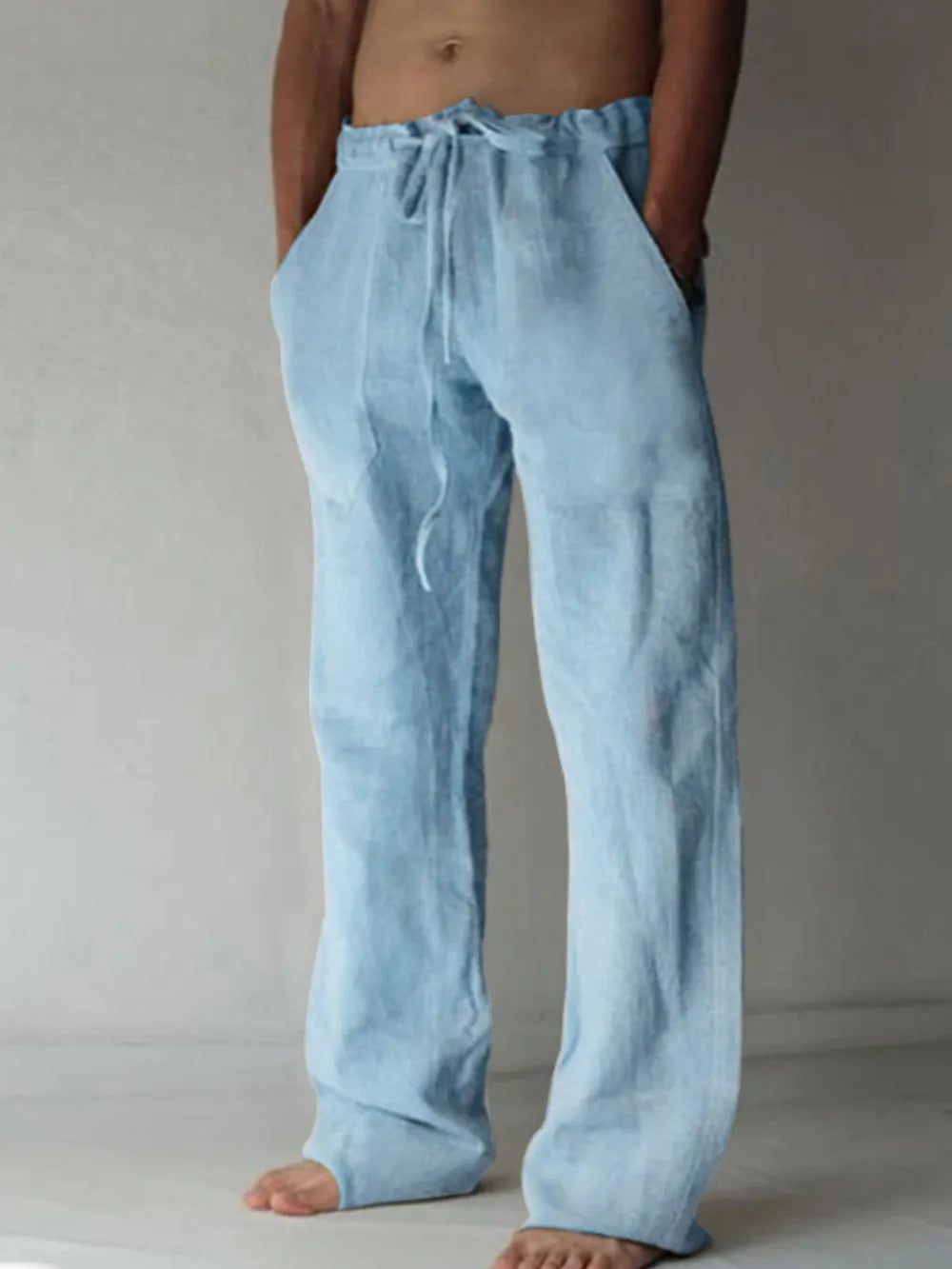 Men's Plus Size Drawstring Loose Fit Pants