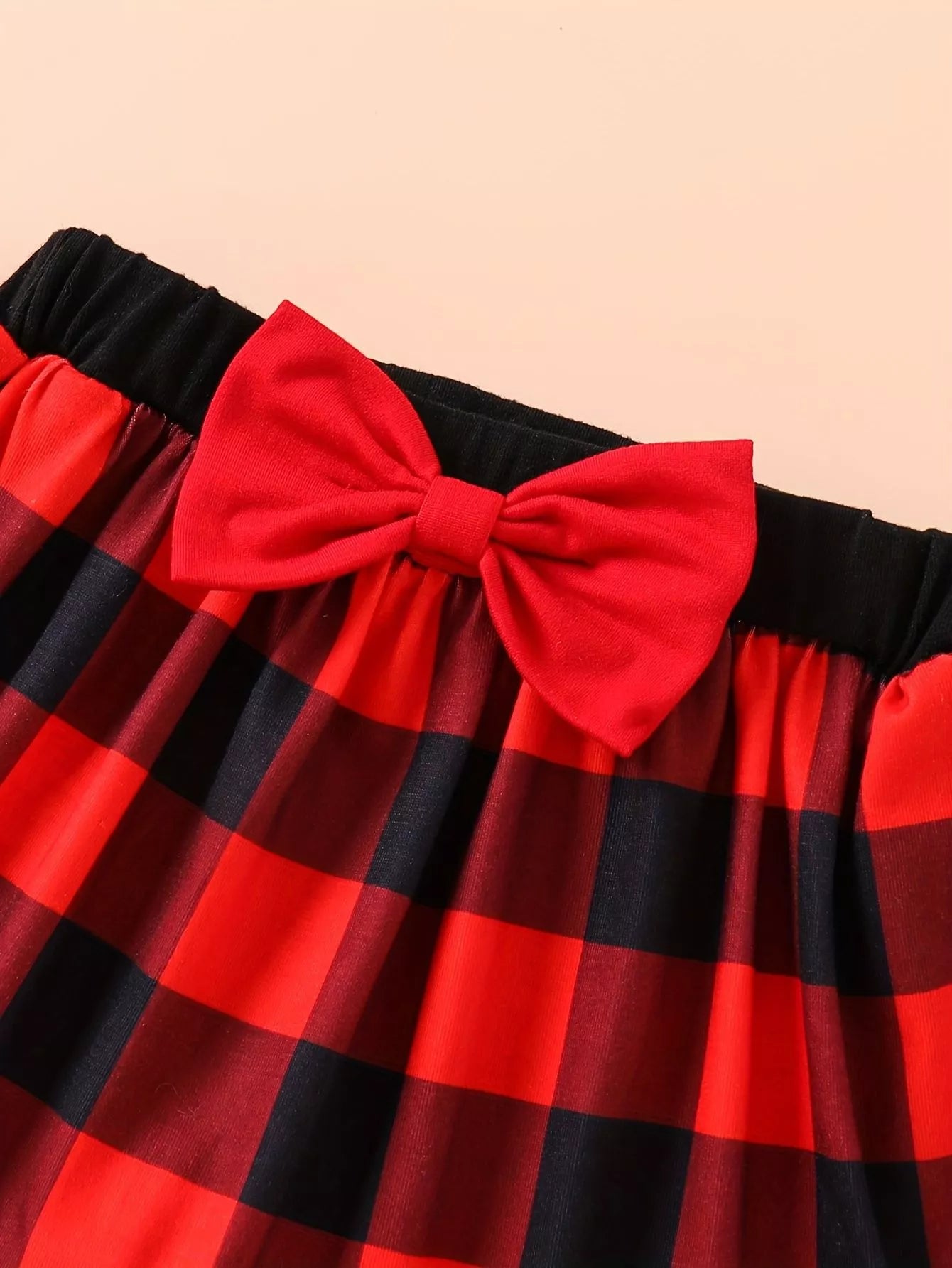 Children's Christmas Bodysuit and Pants Set with Headband