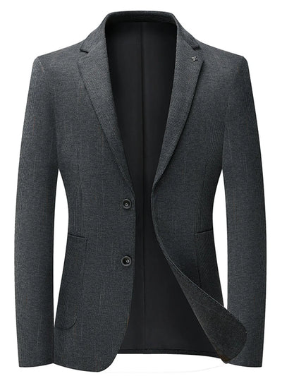Men's Lapel Collar Long Sleeve Blazer