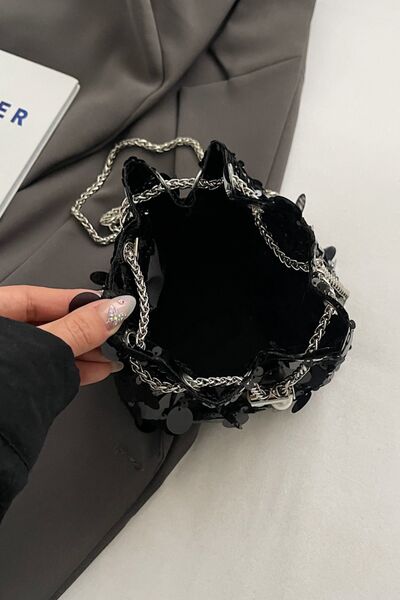 Stylish Drawstring Sequin Crossbody Bag for Every Occasion