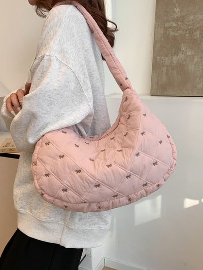 Chic Bow Polyester Shoulder Bag for Stylish Essentials