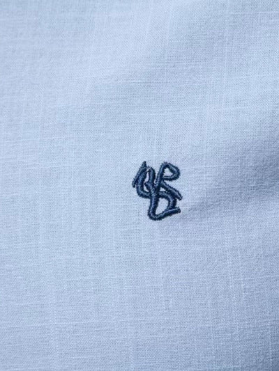 Men's Full Size Button Down Embroidered Shirt Plus Size Fashion