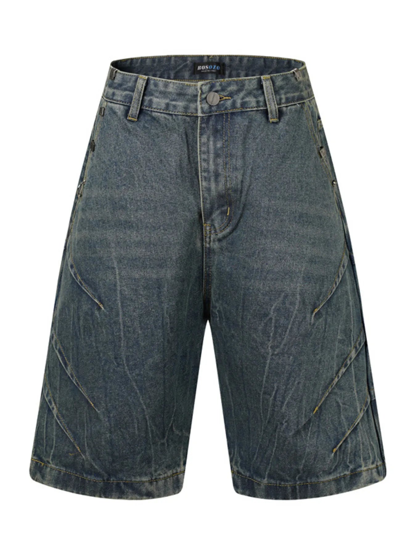 Men's Washed Denim Shorts