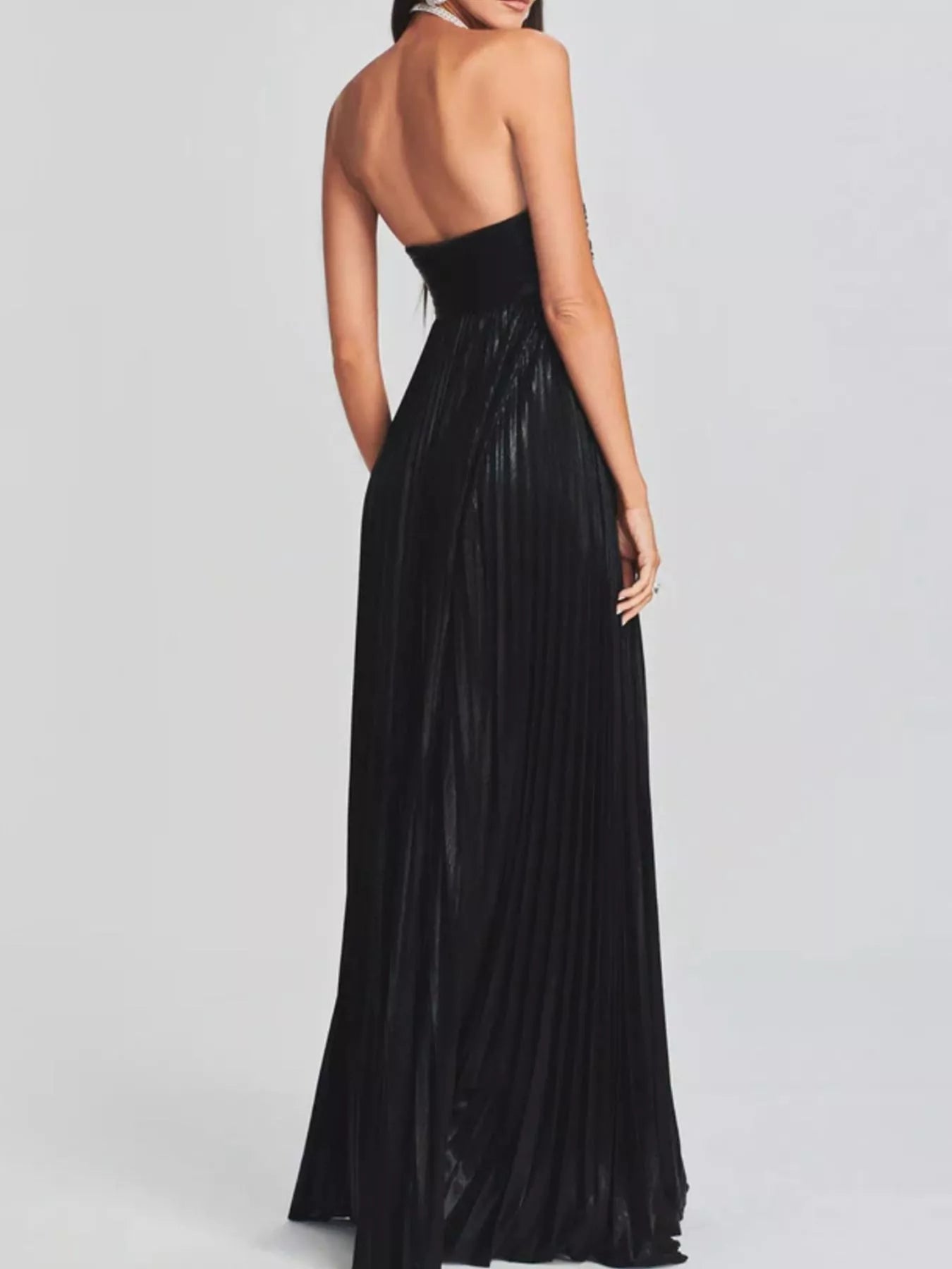 Split Sweetheart Neck Tube Maxi Dress