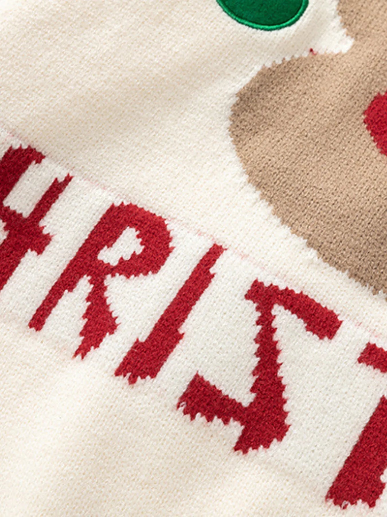 Plus Size Christmas Reindeer Long Sleeve Sweater