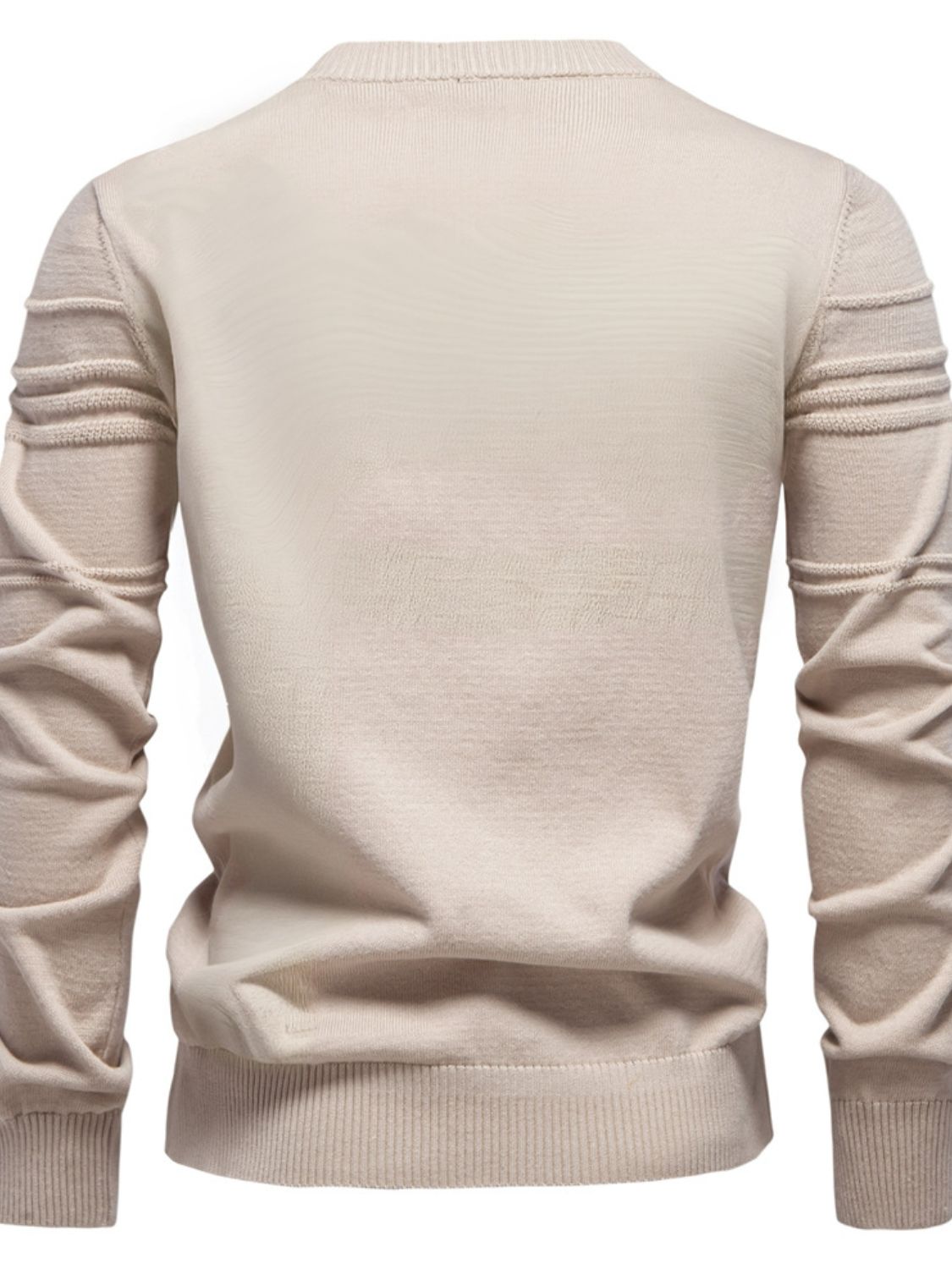 Men's Round Neck Striped Sweater for Stylish Comfort