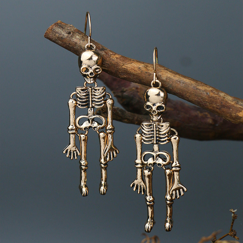 Skeleton Halloween Dangle Earrings