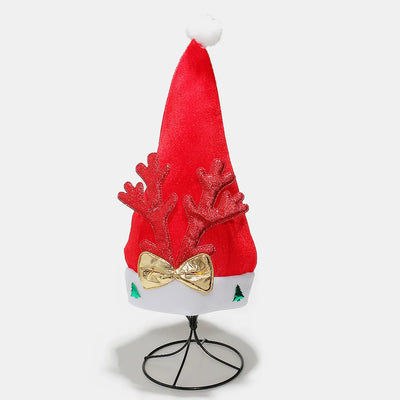 2 Piece Antler Christmas Hat with pompom