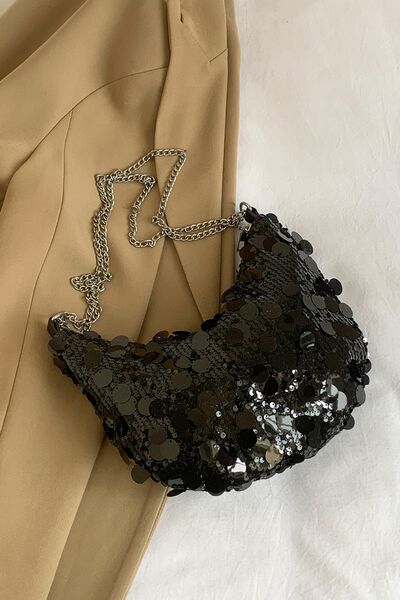Stylish Sequin Chain Crossbody Bag for Glamorous Looks