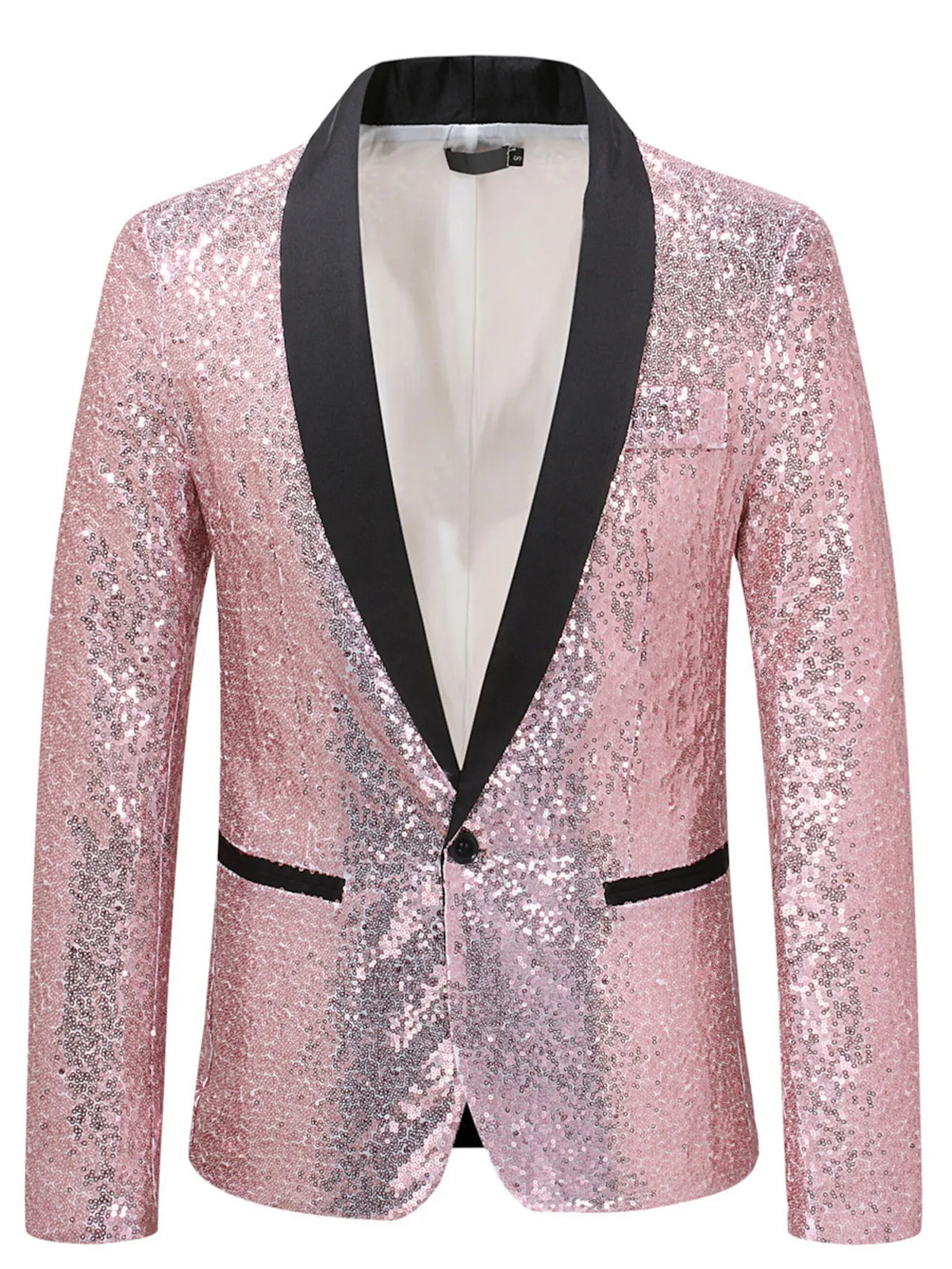 Men's Sequin Long Sleeve Blazer