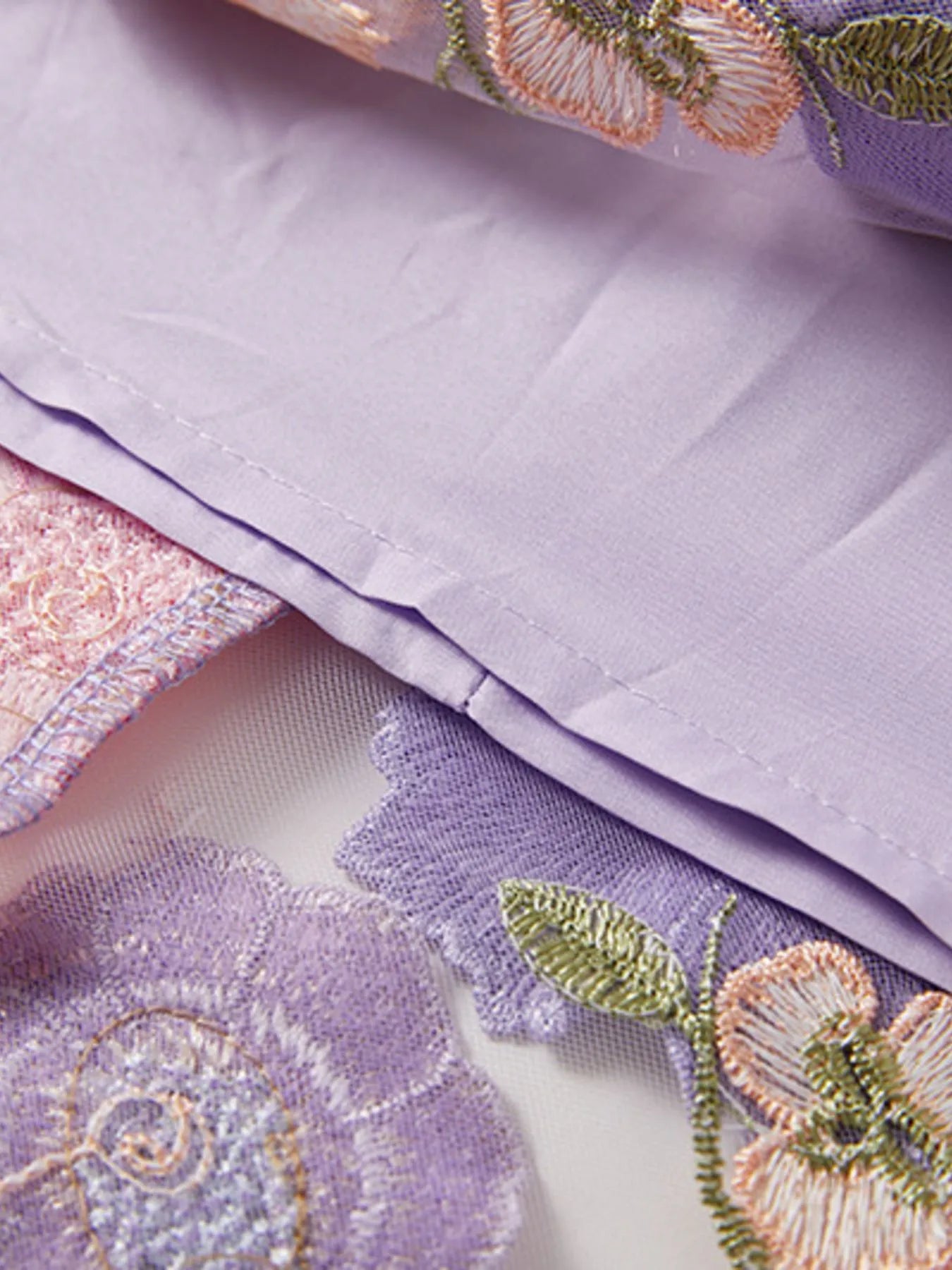 Floral Embroidered Mesh Overlay Maxi Dress