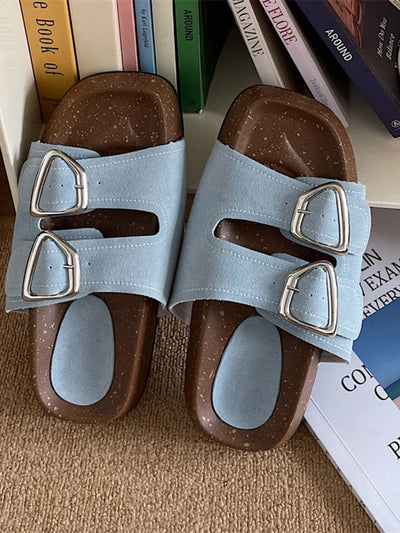Double Buckle Comfort Sandals