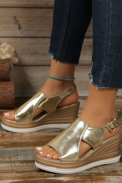 Peep Toe High Heel Sandals