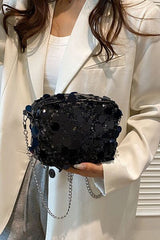 Stylish Sequin Chain Shoulder Bag for Elegant Outings