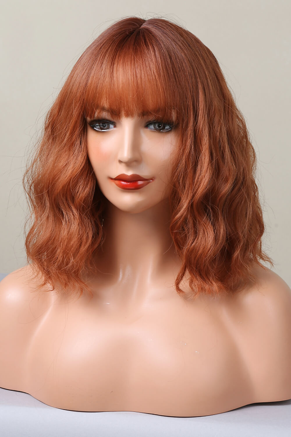 Stylish Bobo Wave 12'' Wig - Soft Pink, Comfortable Fit