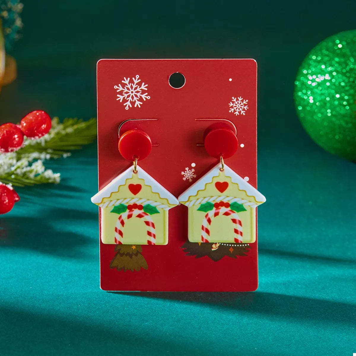 Christmas Acrylic Dangle Earrings