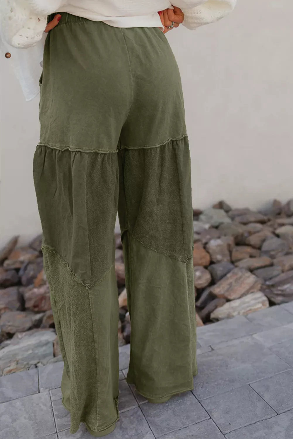 Tiered Wide Leg Pants
