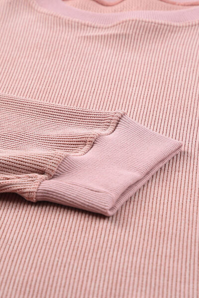 Chic Bow Sequin Sweatshirt - Casual Fashion Statement