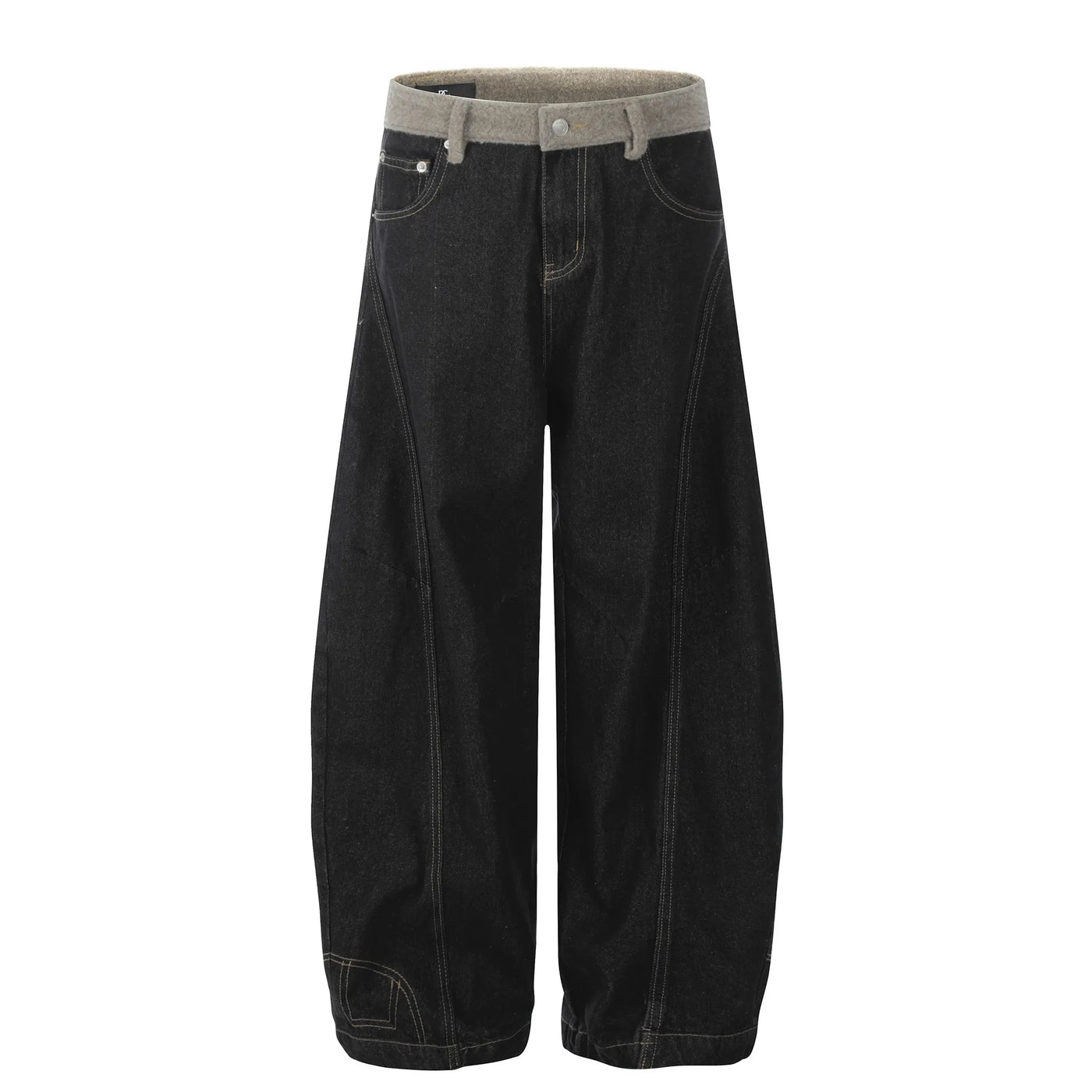 Men's Pocketed Wide Leg Jeans