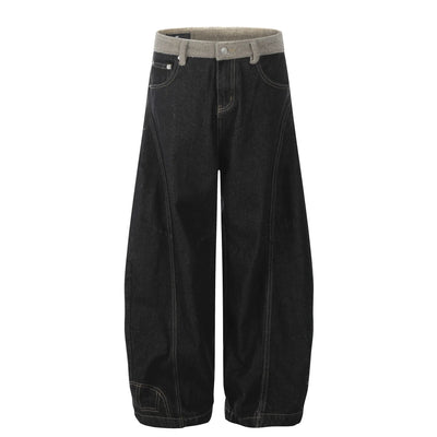 Men's Pocketed Wide Leg Jeans