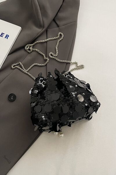 Stylish Drawstring Sequin Crossbody Bag for Every Occasion