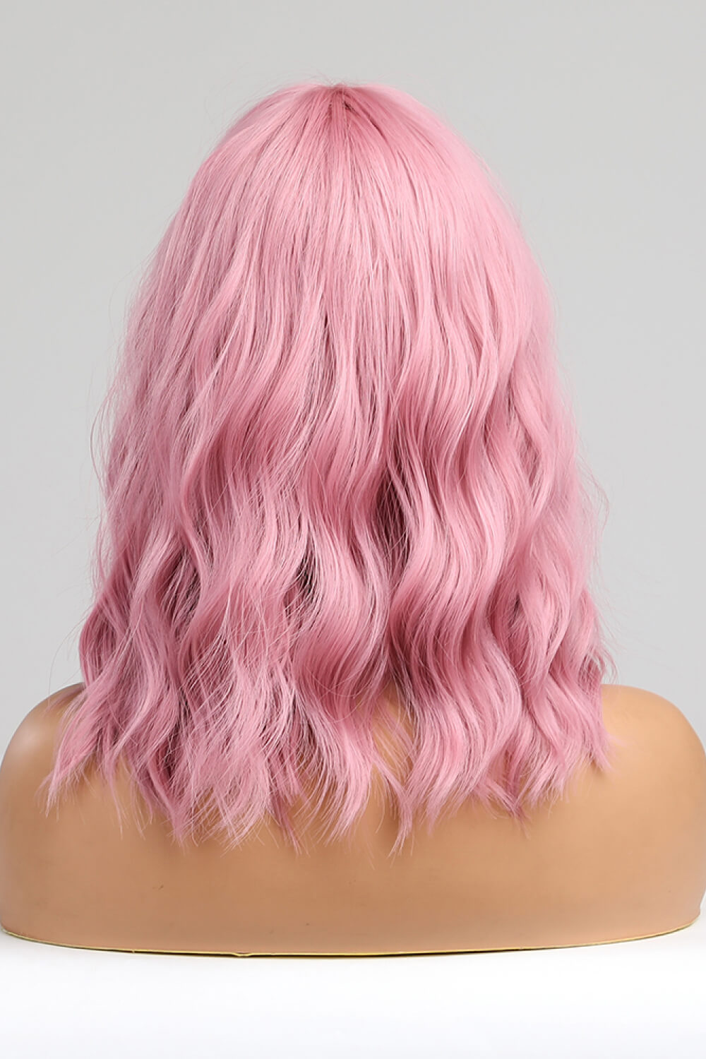 Stylish Bobo Wave 12'' Wig - Soft Pink, Comfortable Fit