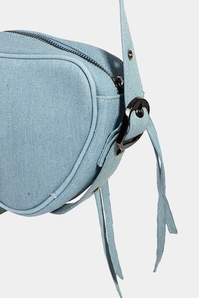 Fame PU Leather Triangle Crossbody Bag for Chic Style