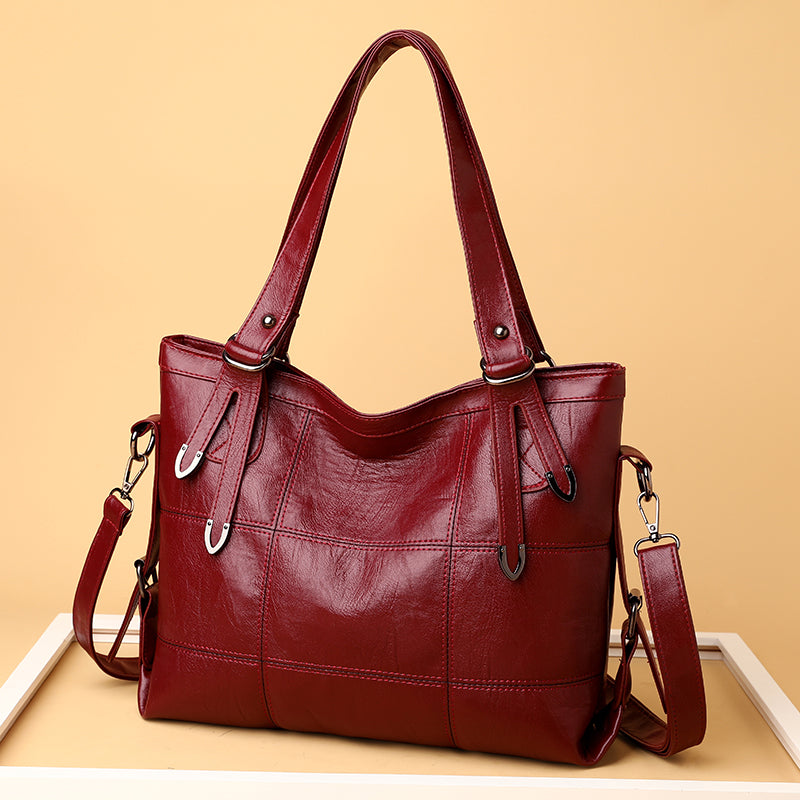 Stylish PU Leather Medium Handbag for Everyday Elegance