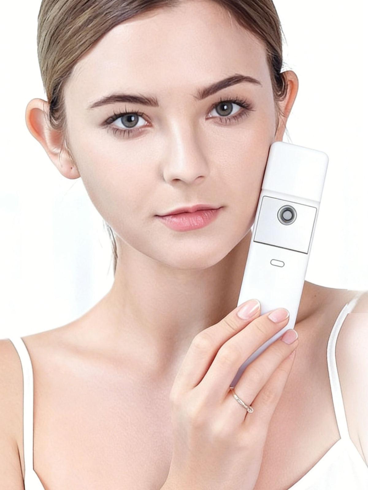 Portable Facial Mist Hydration Device – White