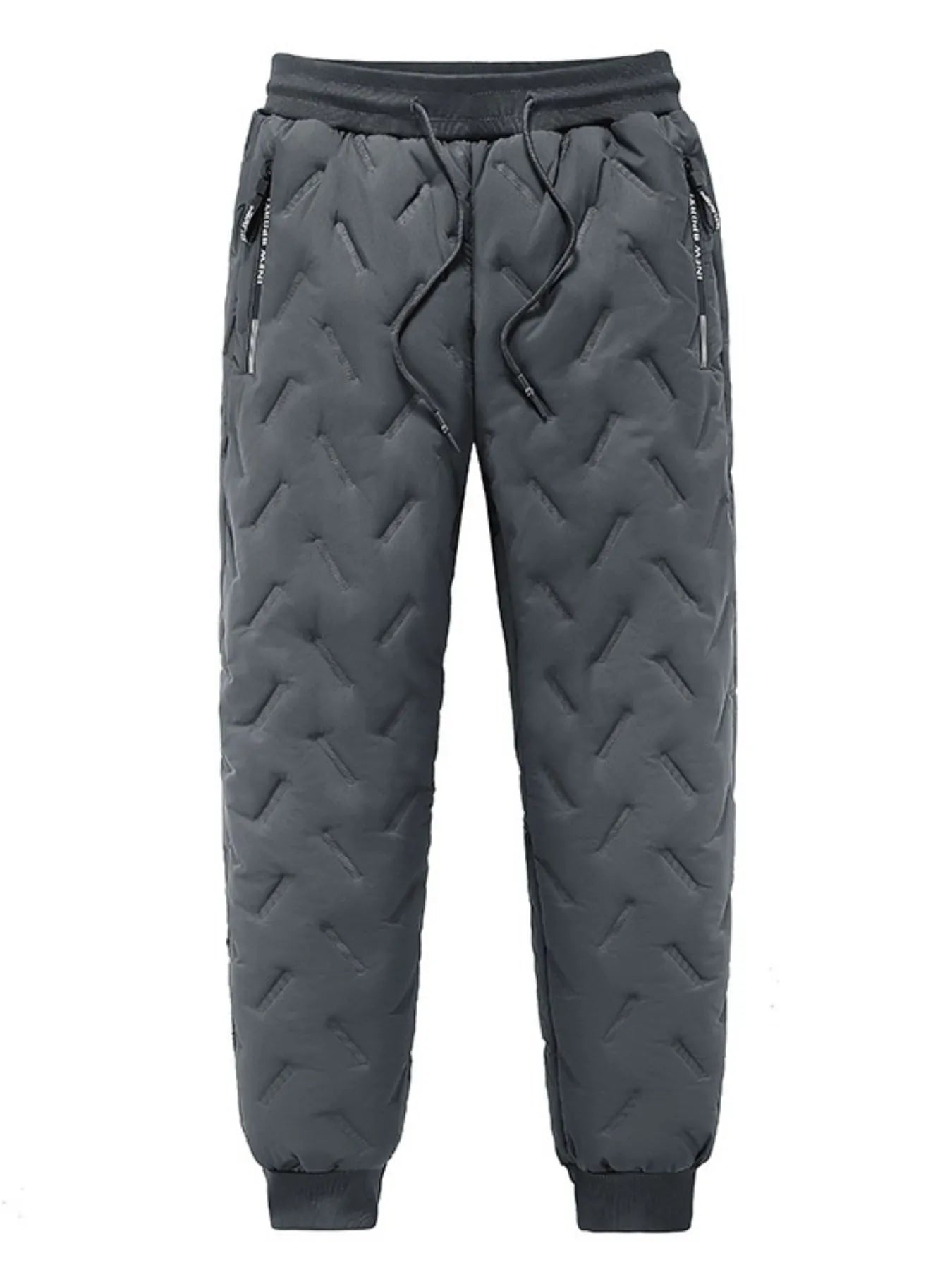 Men's Plus Size Quilted Thermal Joggers