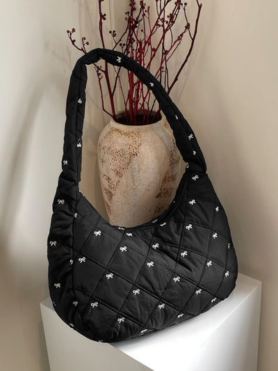 Chic Bow Polyester Shoulder Bag for Stylish Essentials