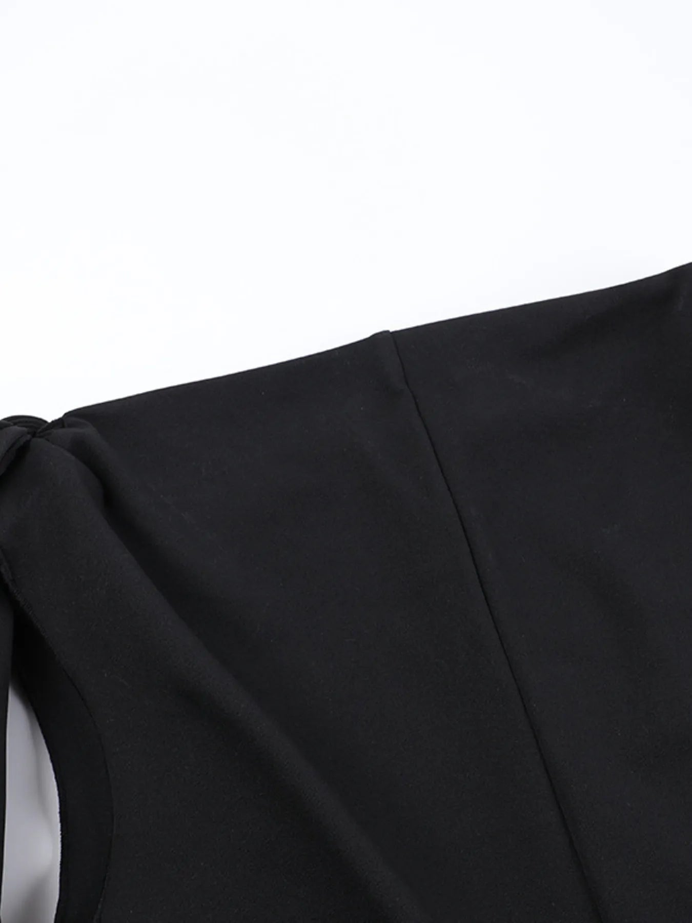 Asymmetrical Tied Sleeveless Maxi Dress