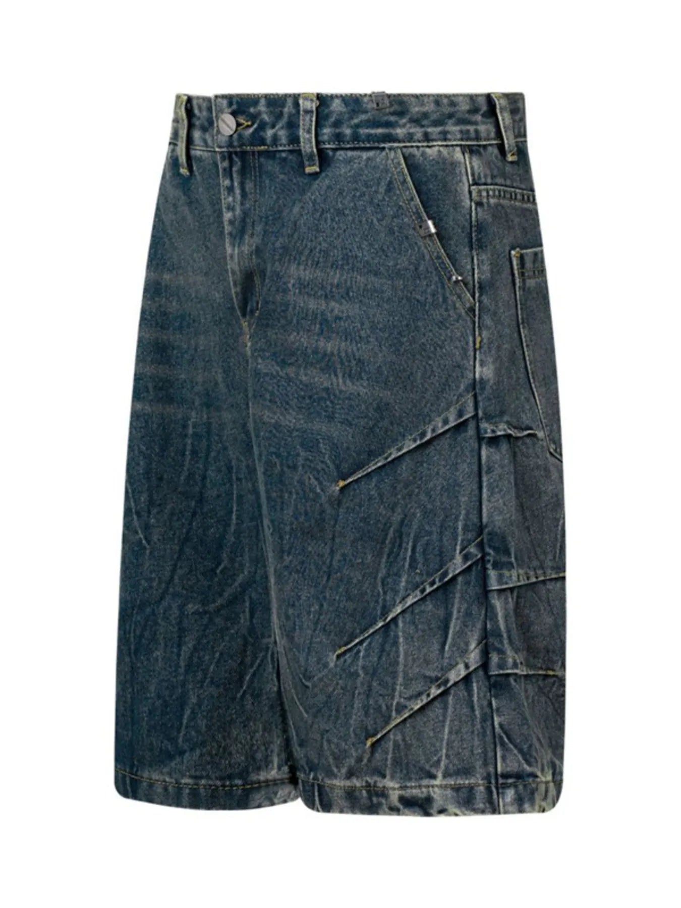 Men's Washed Denim Shorts